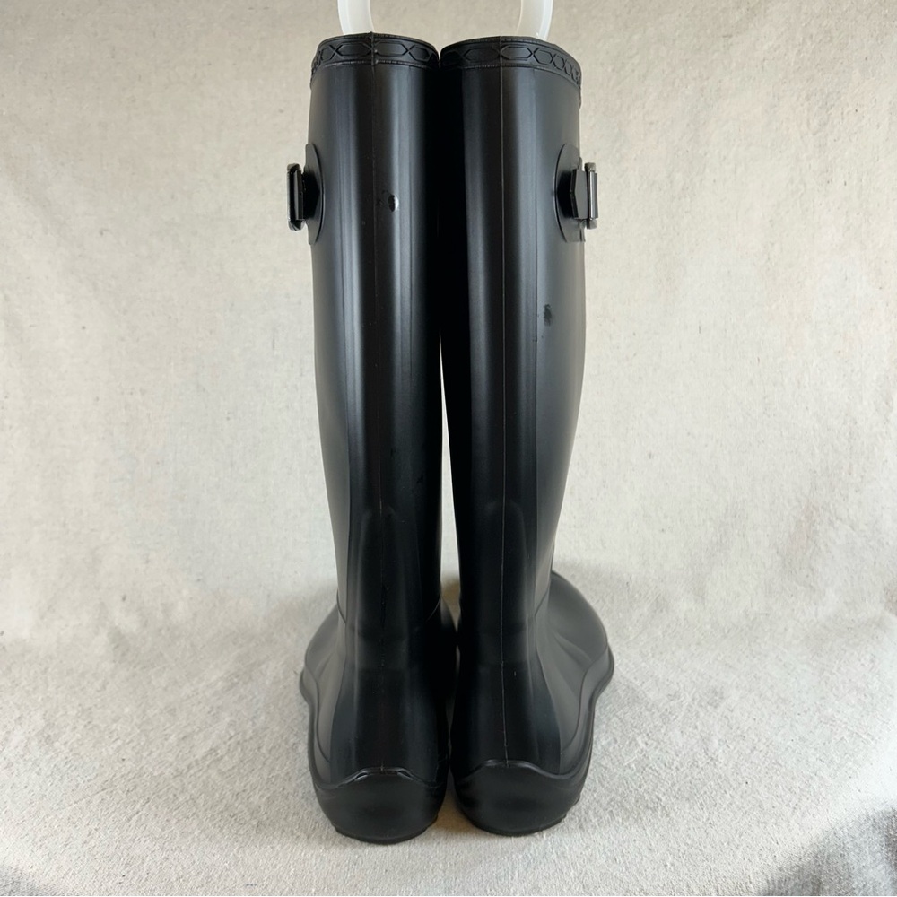 Kamik Women’s 8 Black Rubber Rain Boots Wellies - Picture 4 of 10